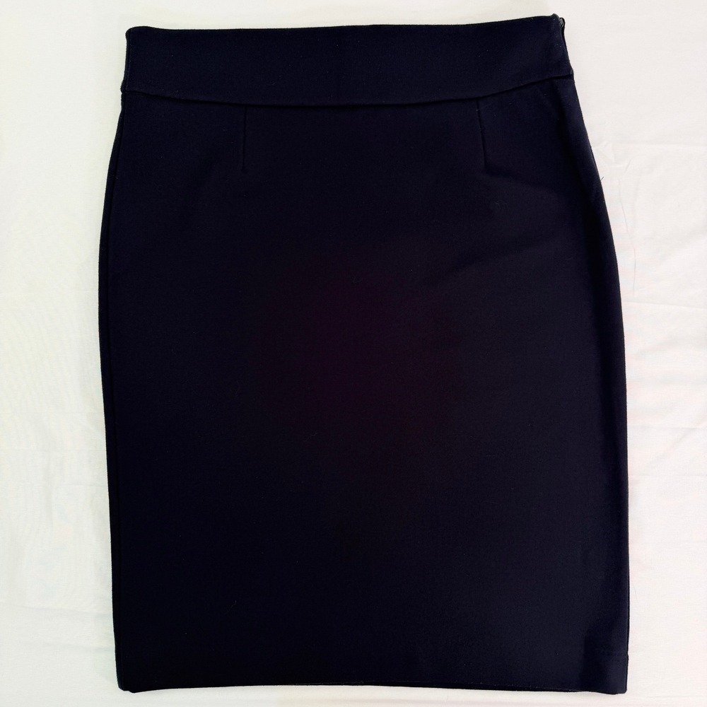 Premise Studio Navy Blue Pencil Skirt Size 12 Knee Length Professional Career